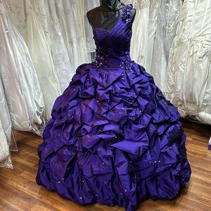 One Shoulder Quinceañera Dress